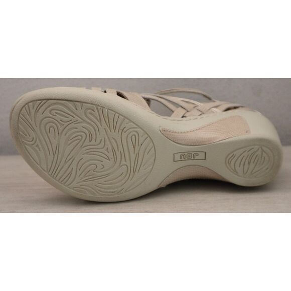 JBU x Jambu Women's Sz 7.5M Taupe/Beige Lizard Embossed Rowan Wedge Sandals - Picture 6 of 13